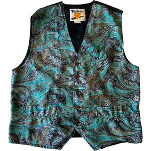 Vtg silk vest